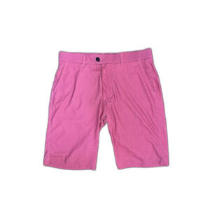 Greyson Montauk Mens 32 Sport Short 10” Inseam Pink Golf Performance Dry